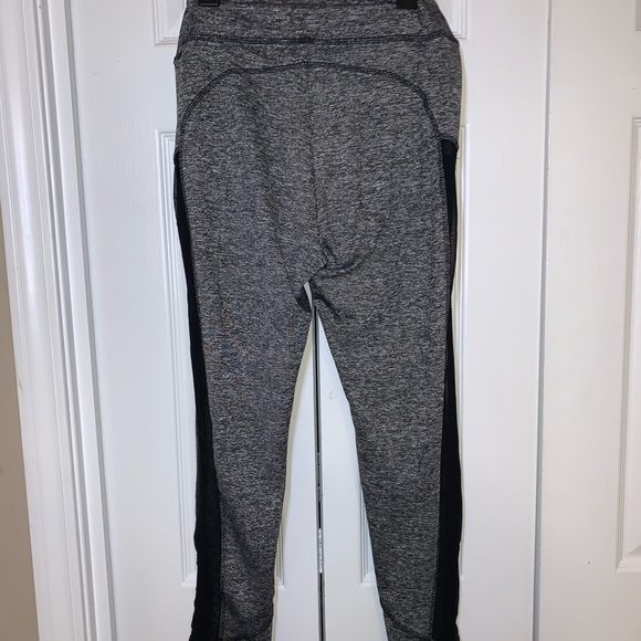 Grey with Stripe Mesh Leggings/ Medium/ DryFit - Picture 2 of 4